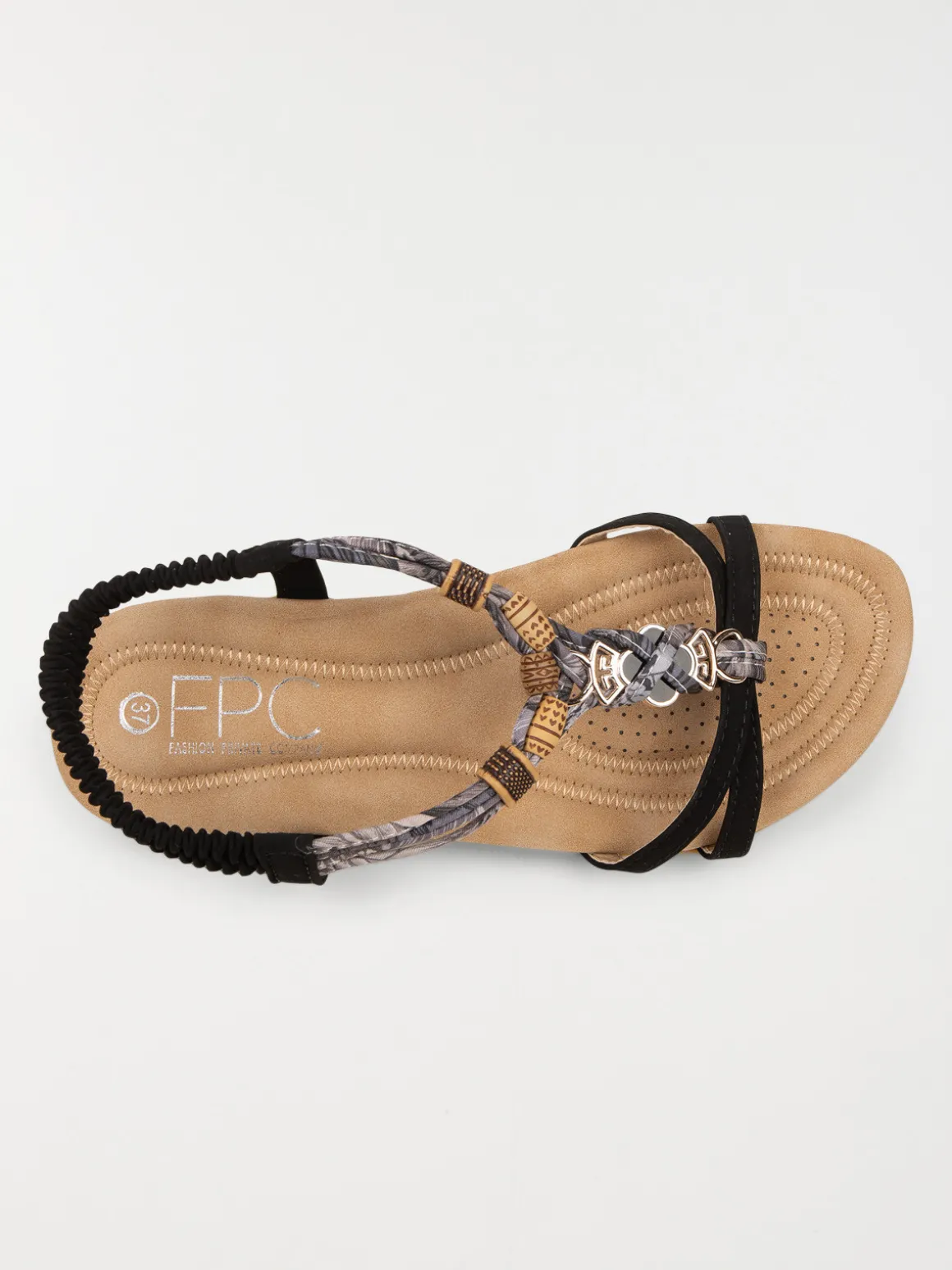 Sandales femme brides imprimées (36-41)