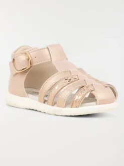 Sandales fermées roses fille (18-23)