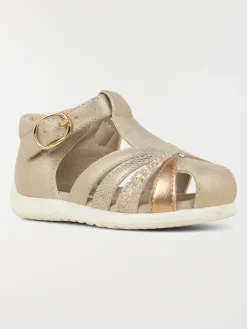 Sandales fille à boucle dorées (18-23)
