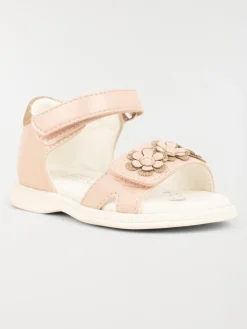 Sandales fleurs roses fille (19-23)