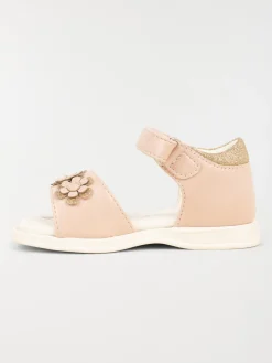 Sandales fleurs roses fille (19-23)