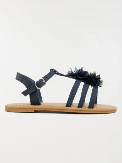 Sandales fleurs tissus fille (24-30)