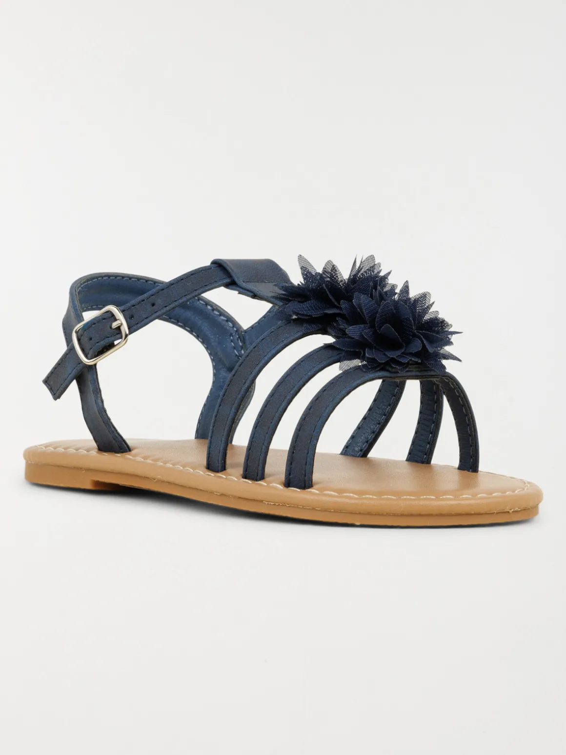 Sandales fleurs tissus fille (31-36)