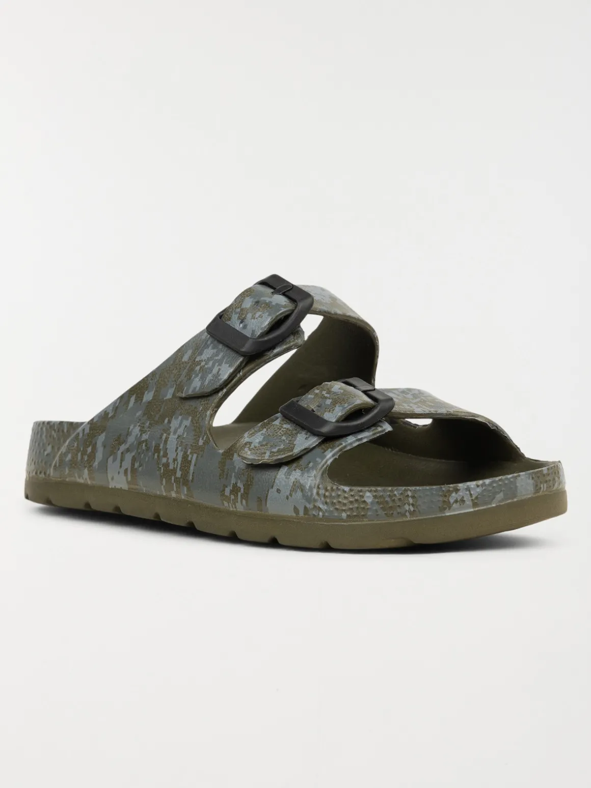 Sandales imprimées garçon kaki (31-35)