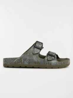 Sandales imprimées garçon kaki (31-35)