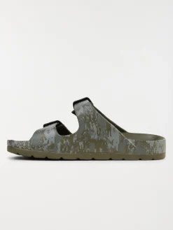 Sandales imprimées garçon kaki (31-35)