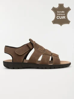 Sandales marron homme (40-45)