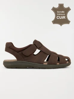 Sandales marrons homme (40-45)