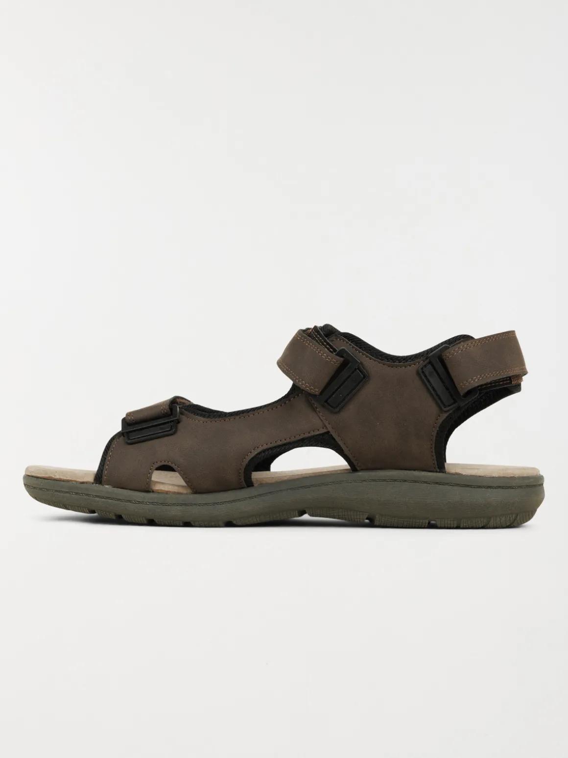 Sandales marrons scratchs homme (40-45)