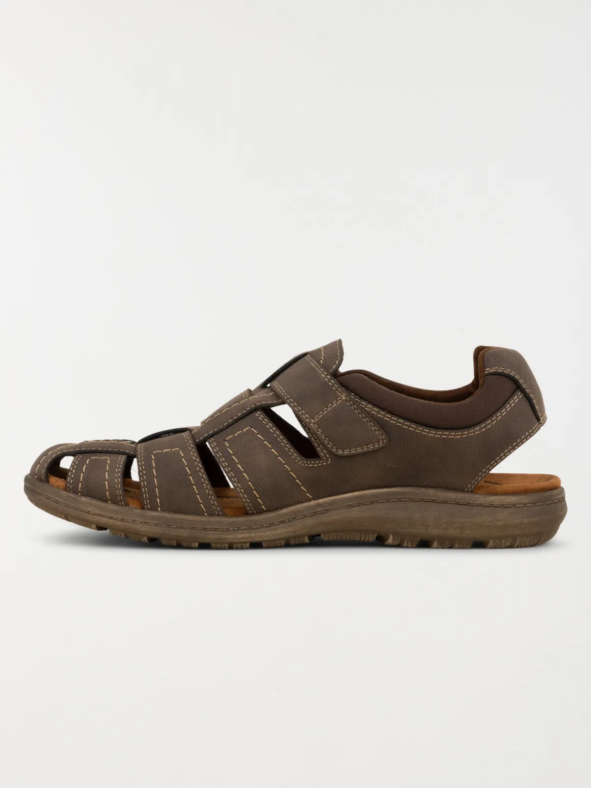 Sandales marrons scratchs homme (40-45)