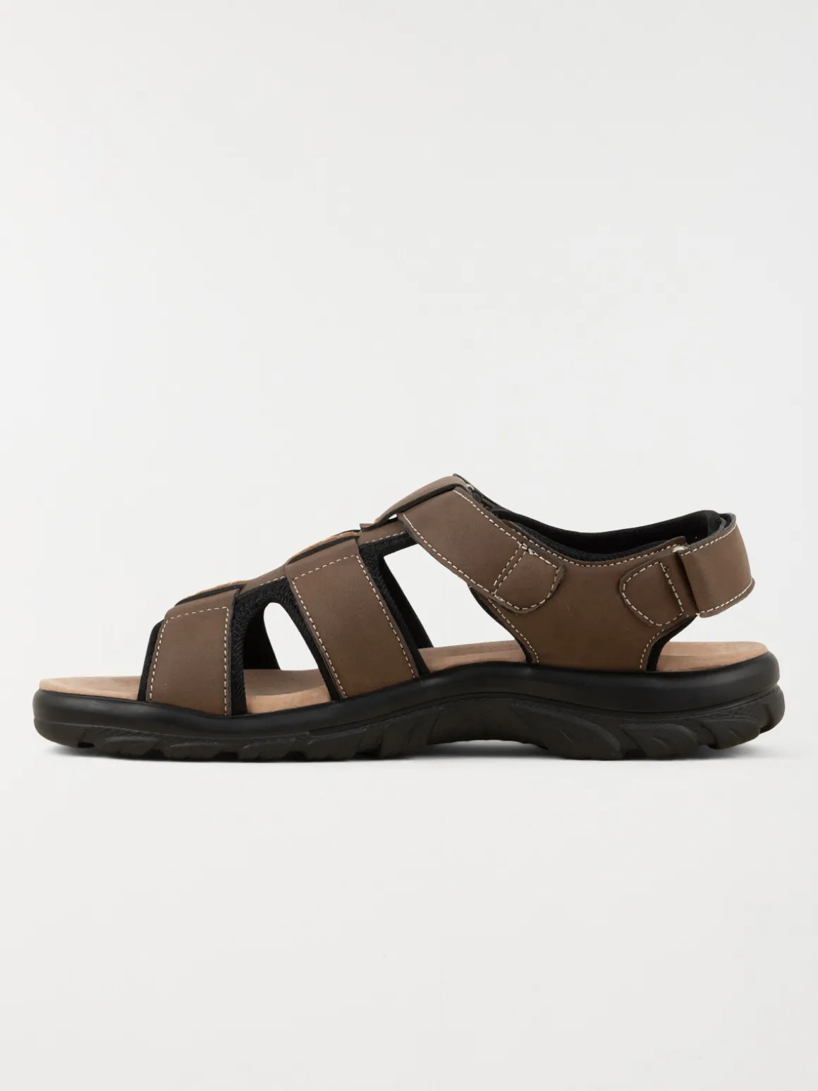 Sandales marrons scratchs homme (40-45)