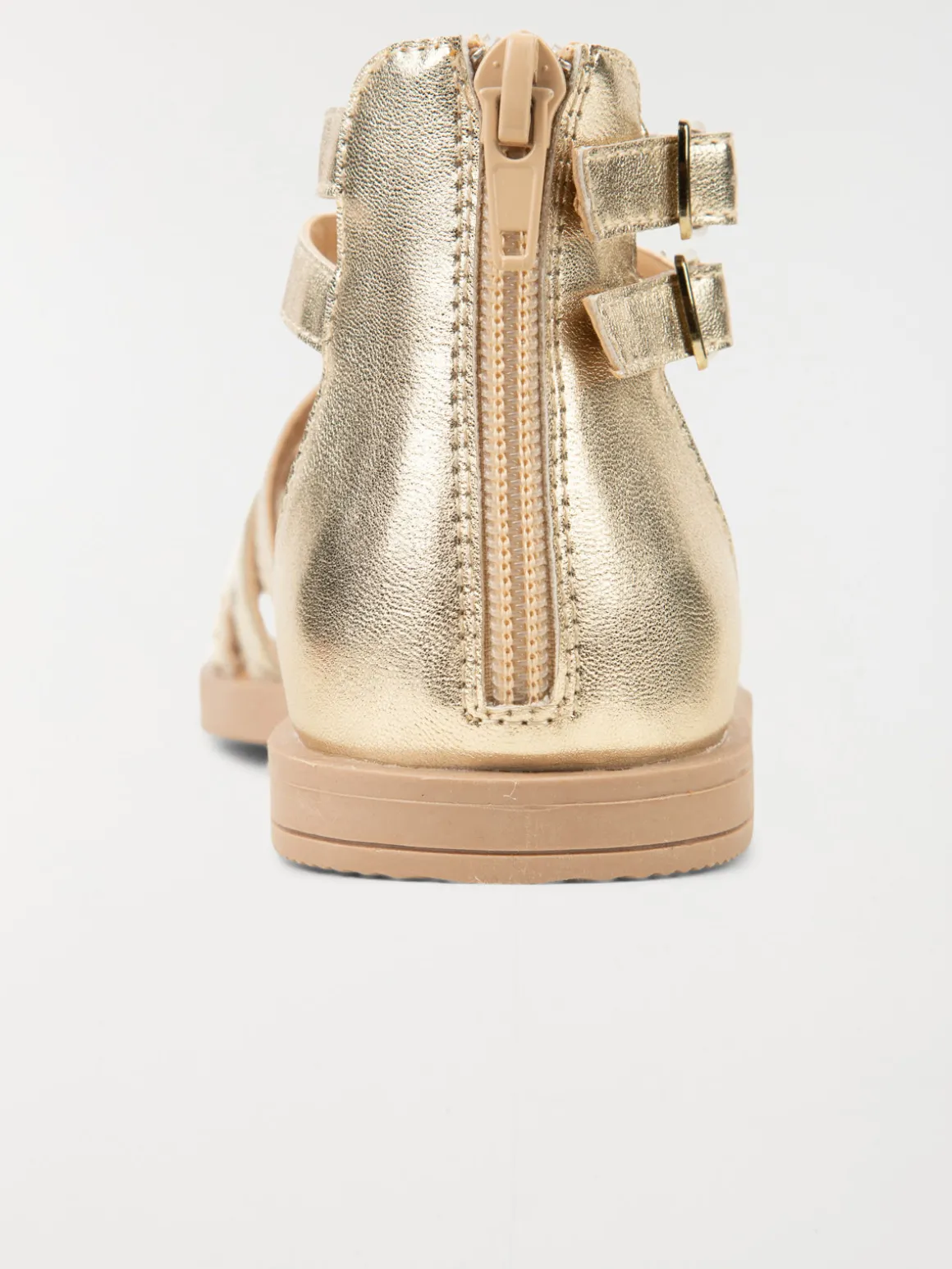 Sandales montantes dorées fille (31-38)