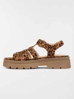 Sandales motif léopard femme (36-41)