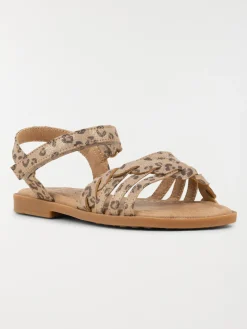 Sandales motif léopard fille (24-30)