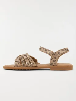 Sandales motif léopard fille (24-30)