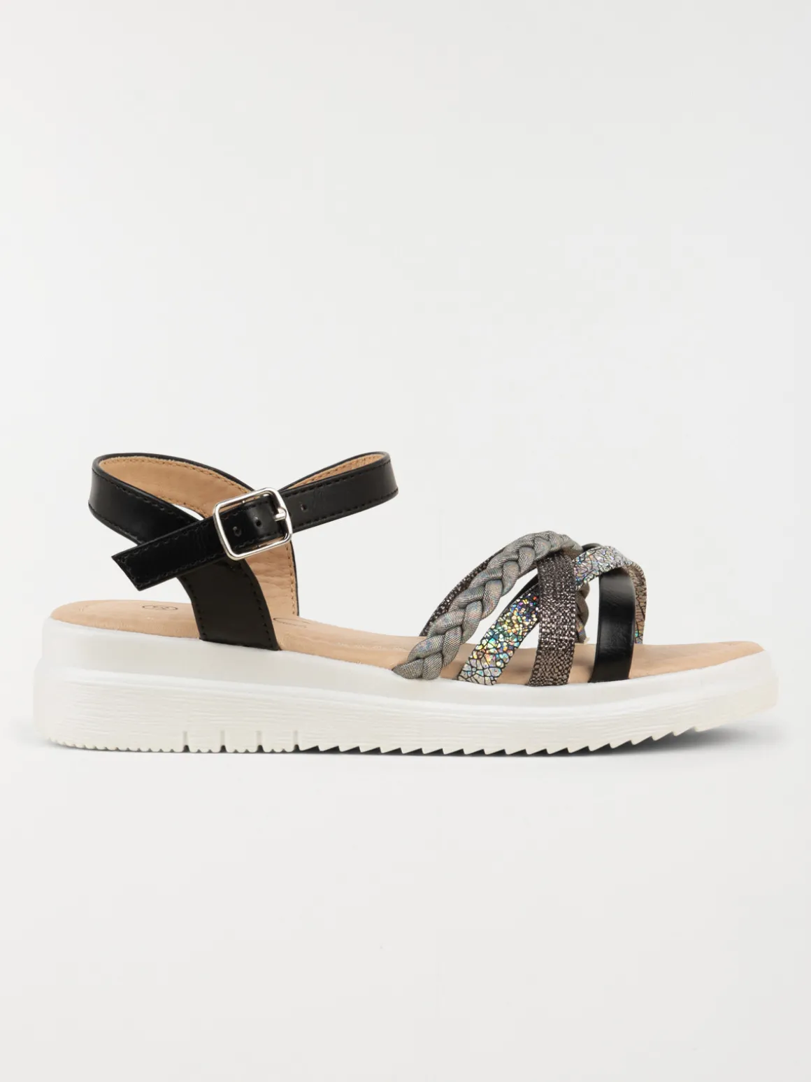 Sandales noires fille plateforme (31-36)