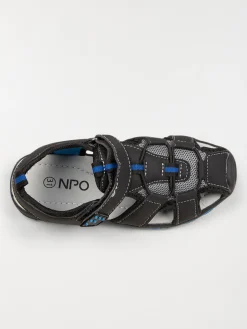 Sandales noires scratch garçon (24-30)