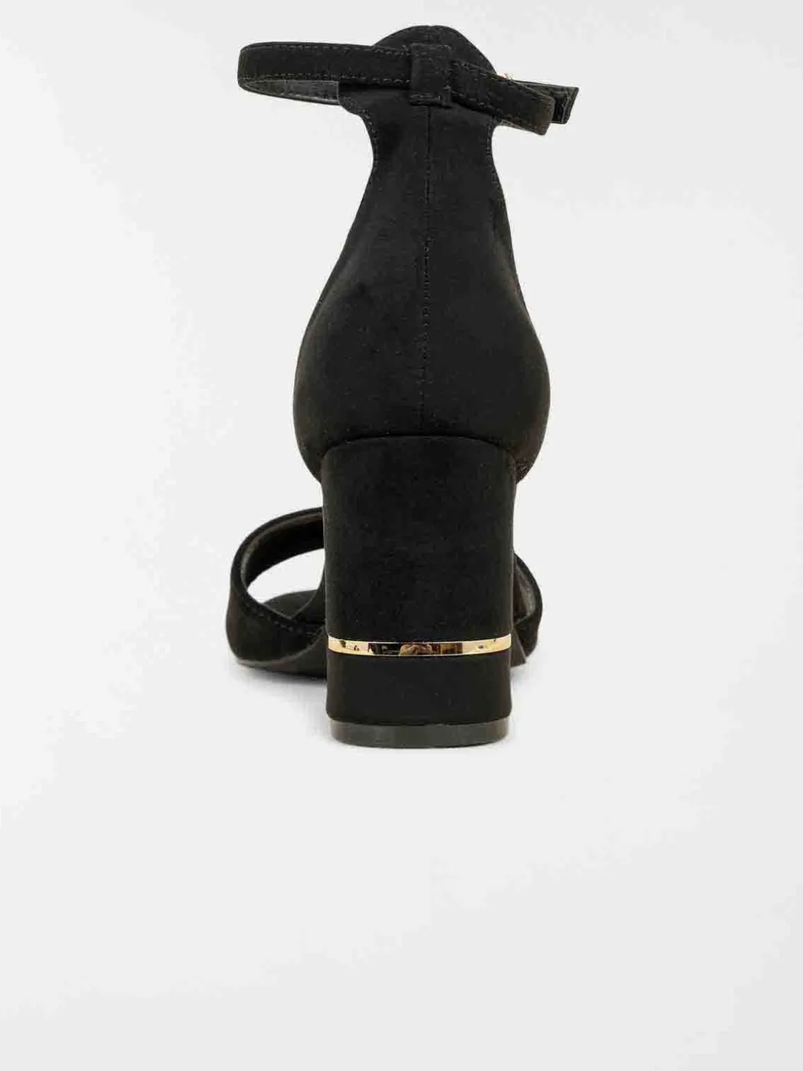 Sandales noires talon haut femme (36-41)