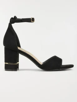 Sandales noires talon haut femme (36-41)