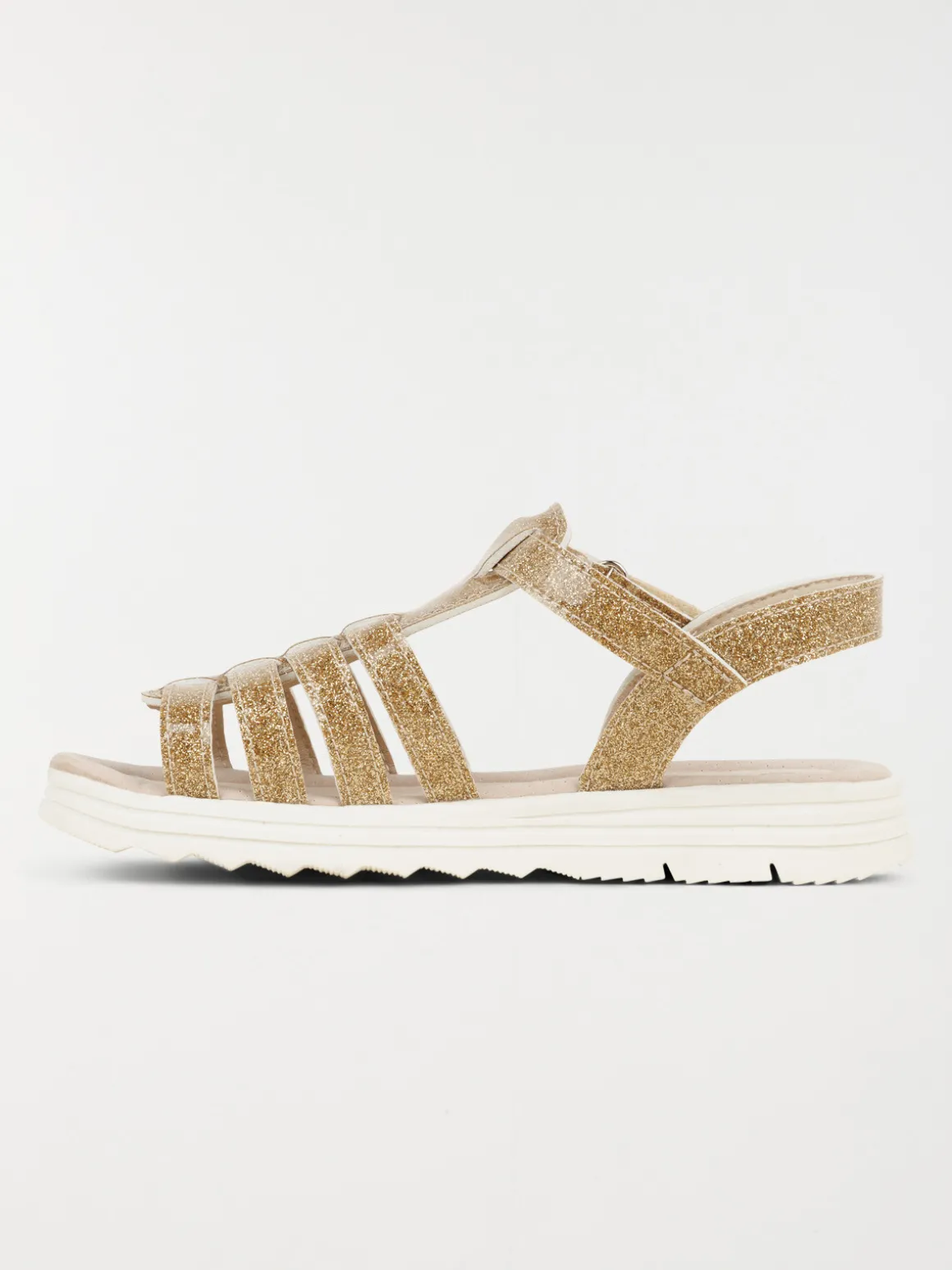 Sandales pailletées dorées fille (31-36)