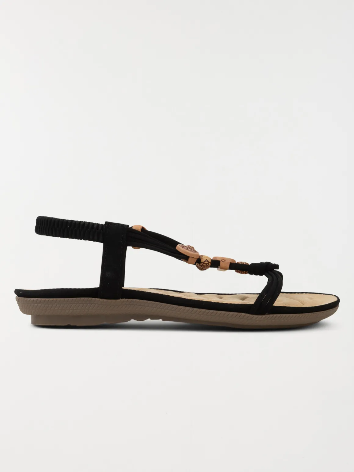 Sandales perles noir femme (36-41)