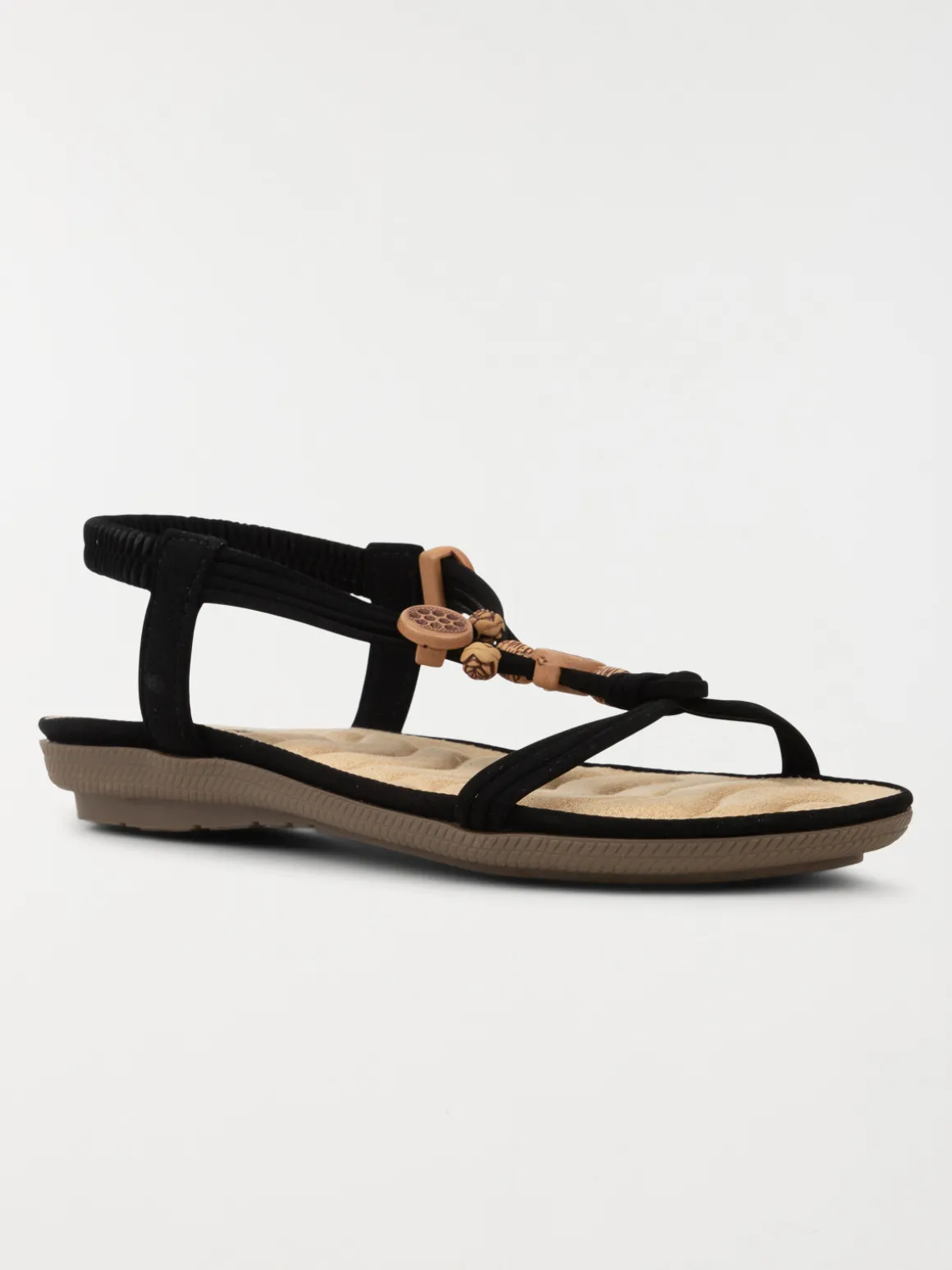Sandales perles noir femme (36-41)