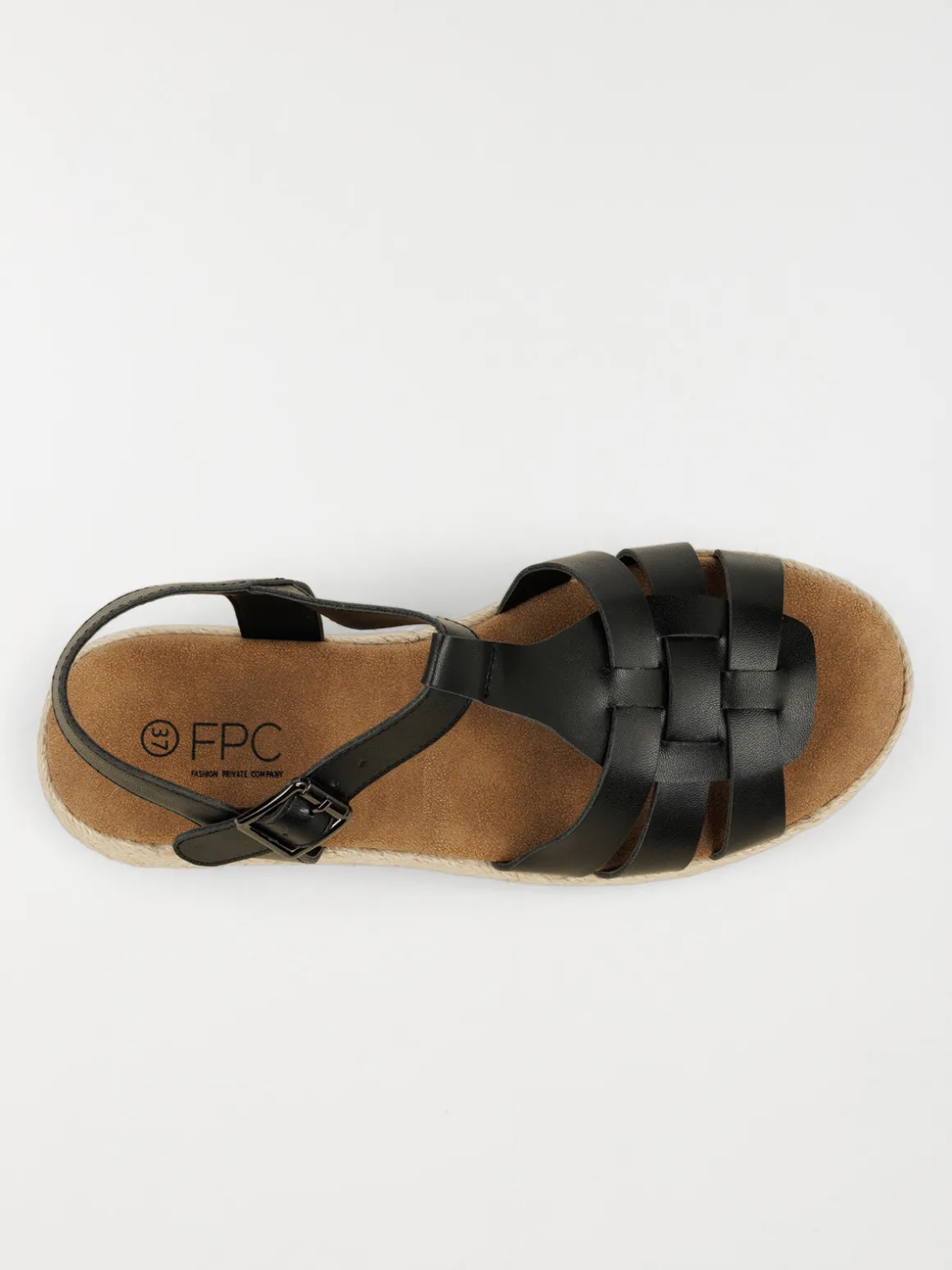 Sandales plateformes femme noir (36-41)