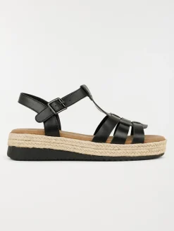 Sandales plateformes femme noir (36-41)