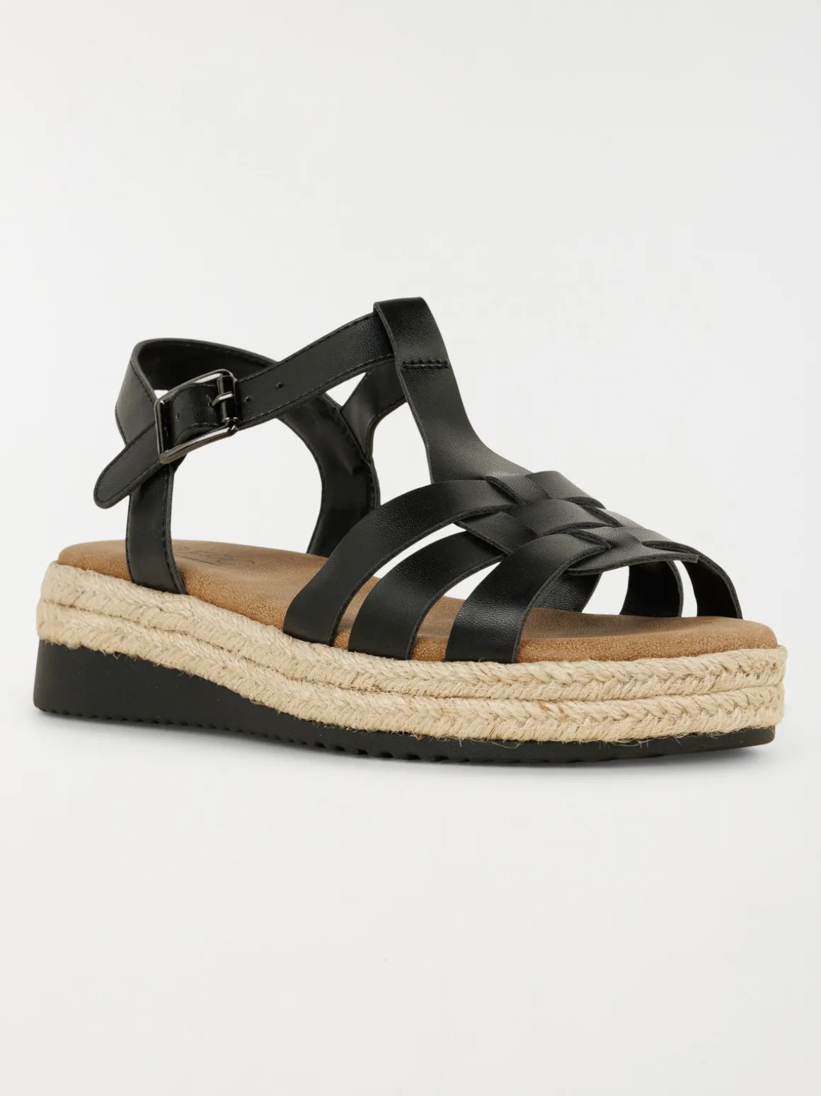 Sandales plateformes femme noir (36-41)