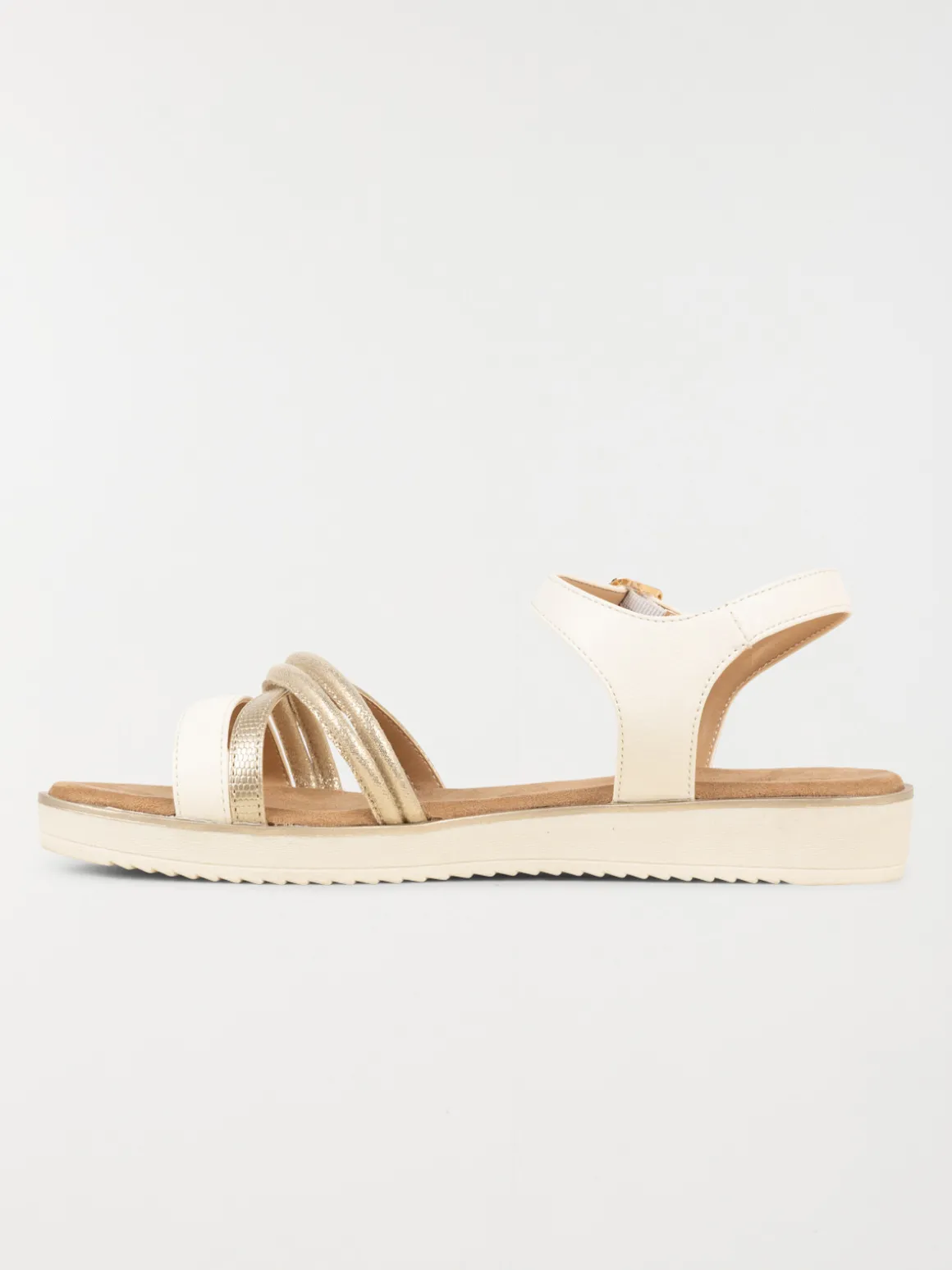 Sandales plates blanches femme (36-41)