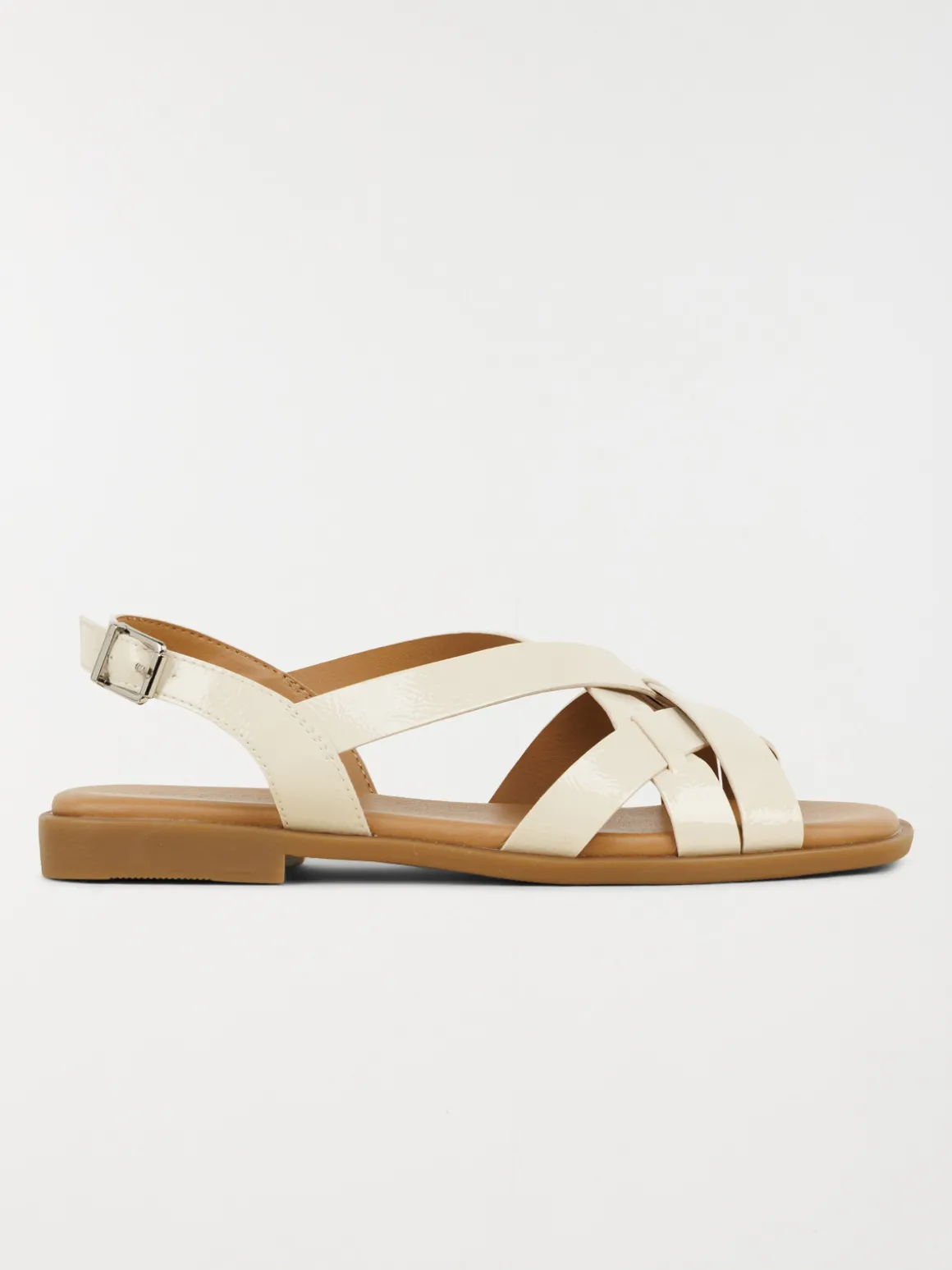 Sandales plates femme blanc (36-41)