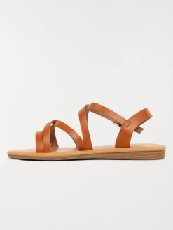 Sandales plates femme camel (36-41)