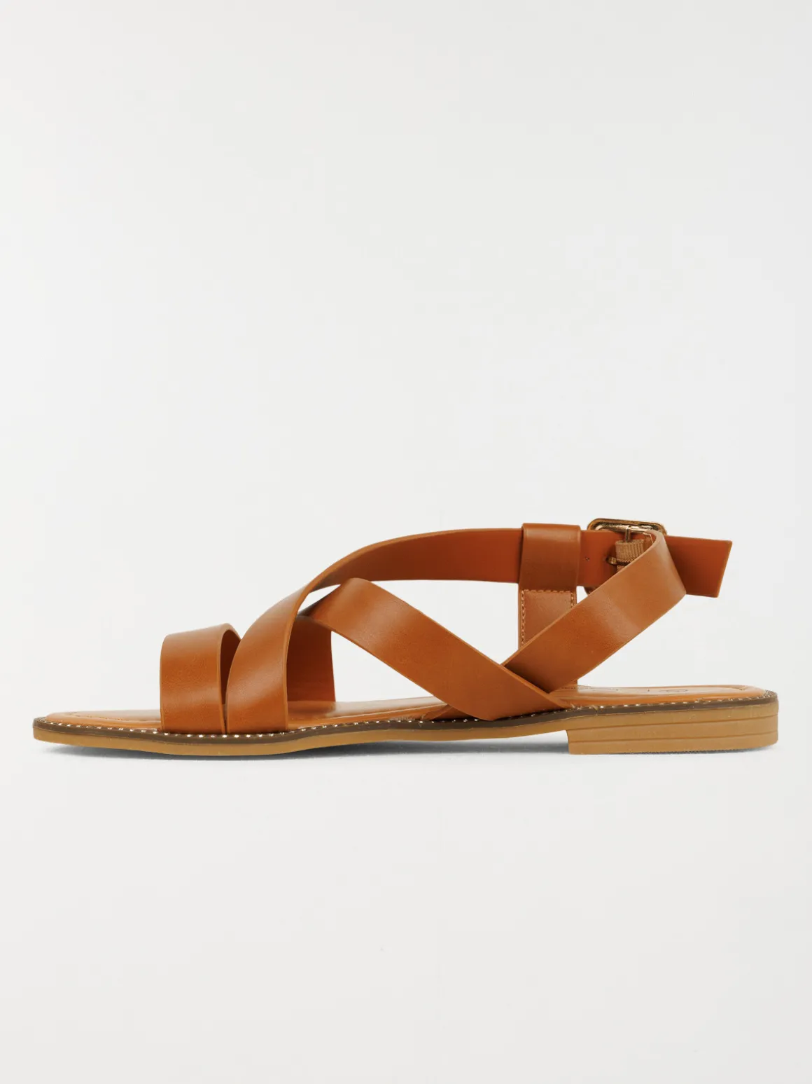 Sandales plates femme marron (36-41)