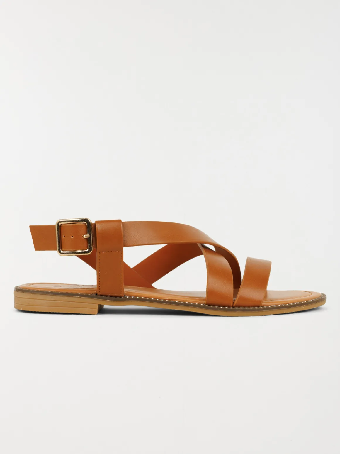 Sandales plates femme marron (36-41)