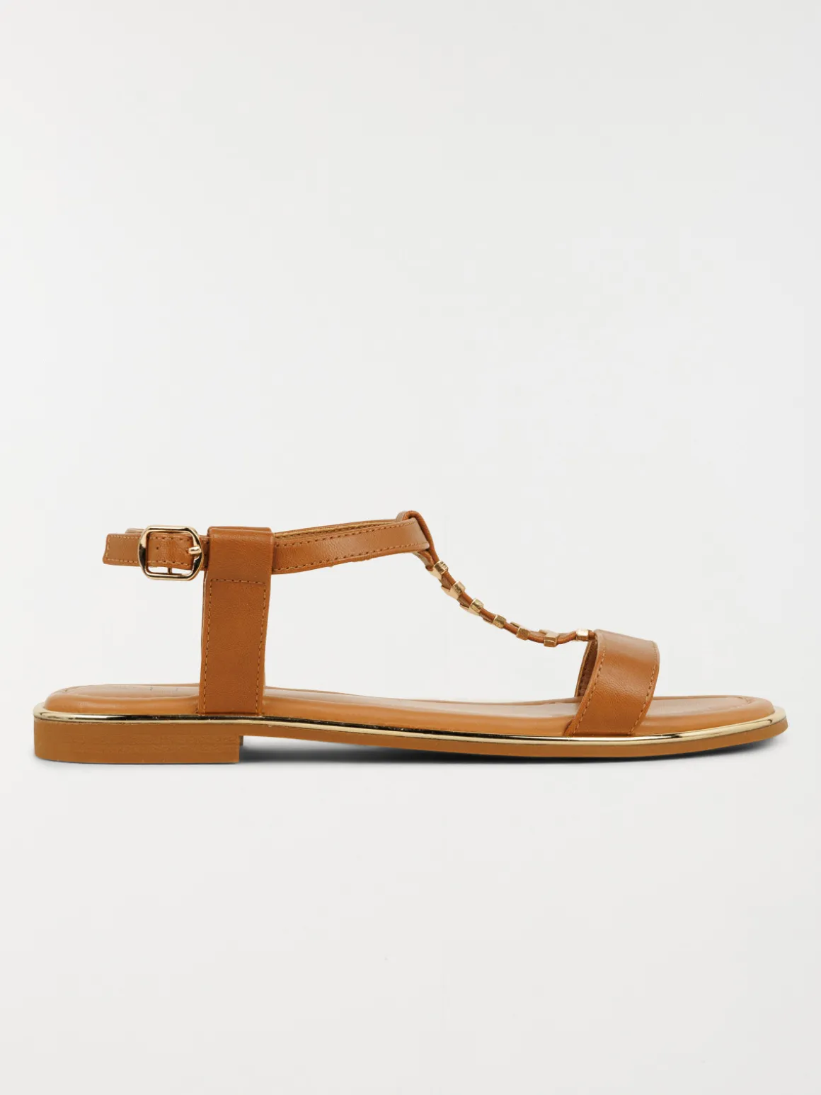 Sandales plates femme marron (36-41)