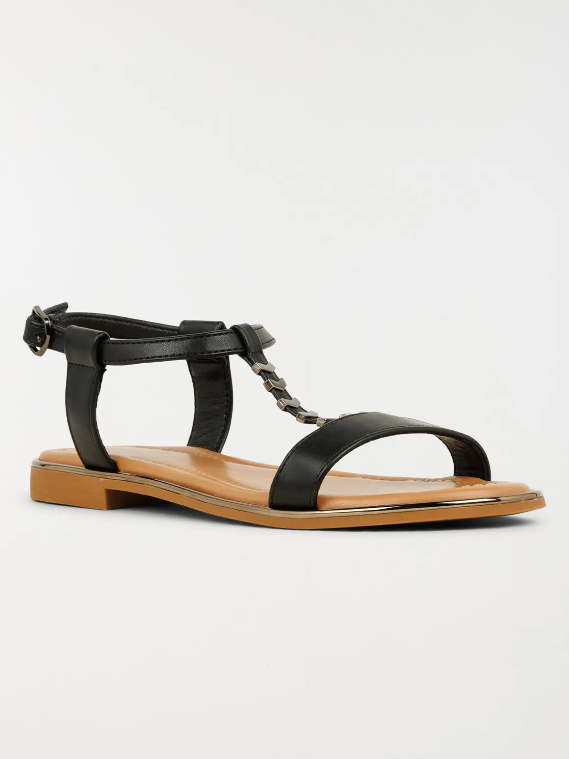 Sandales plates femme noir (36-41)