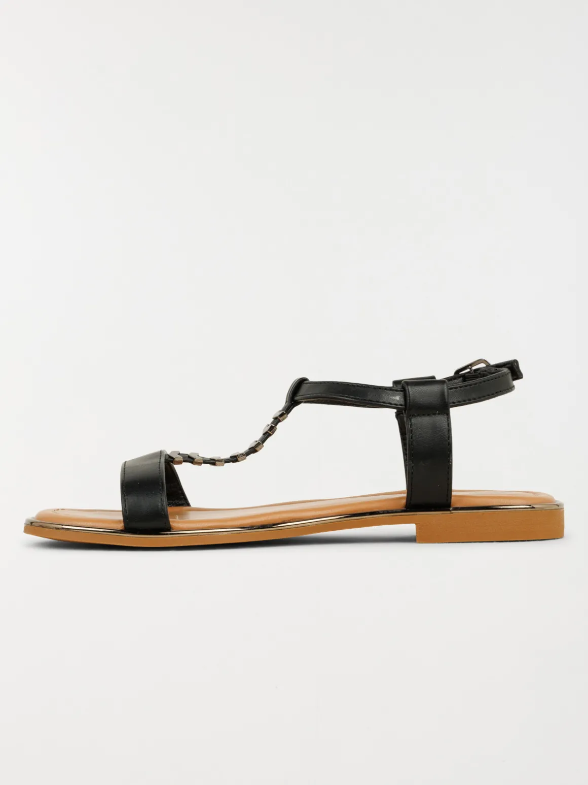Sandales plates femme noir (36-41)