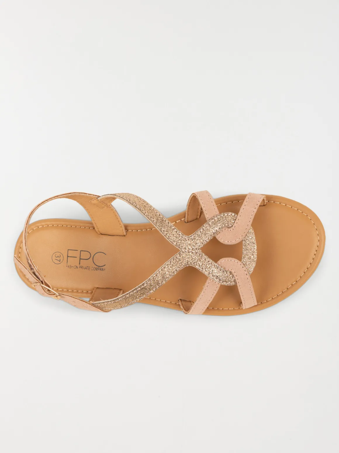 Sandales plates femme rose (37-42)