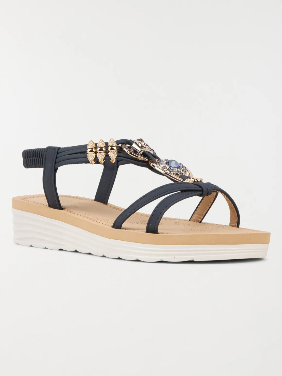 Sandales plates noires femme (36-41)