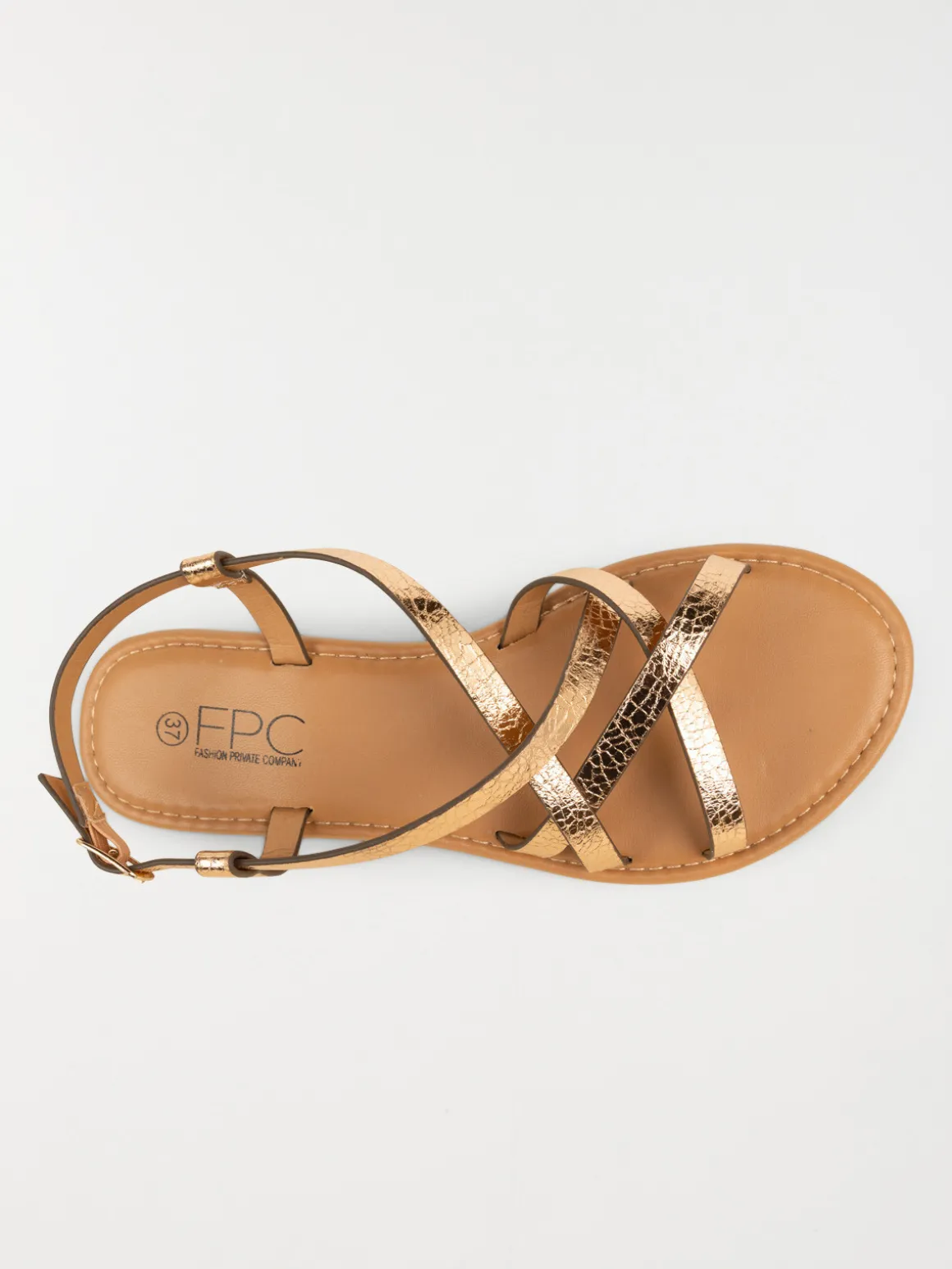 Sandales roses dorées femme (36-41)