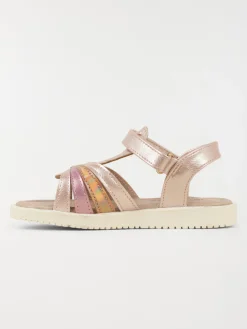 Sandales roses irisées fille (24-30)