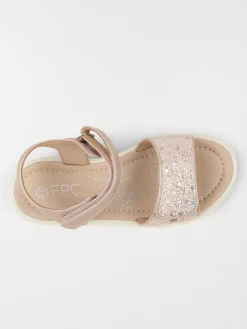 Sandales roses pailletées fille (25-30)