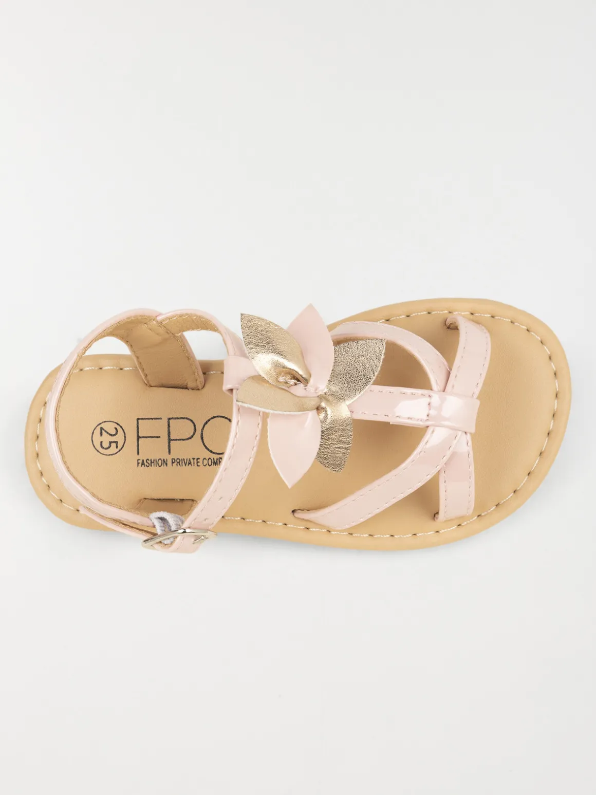Sandales roses plates fille (24-30)