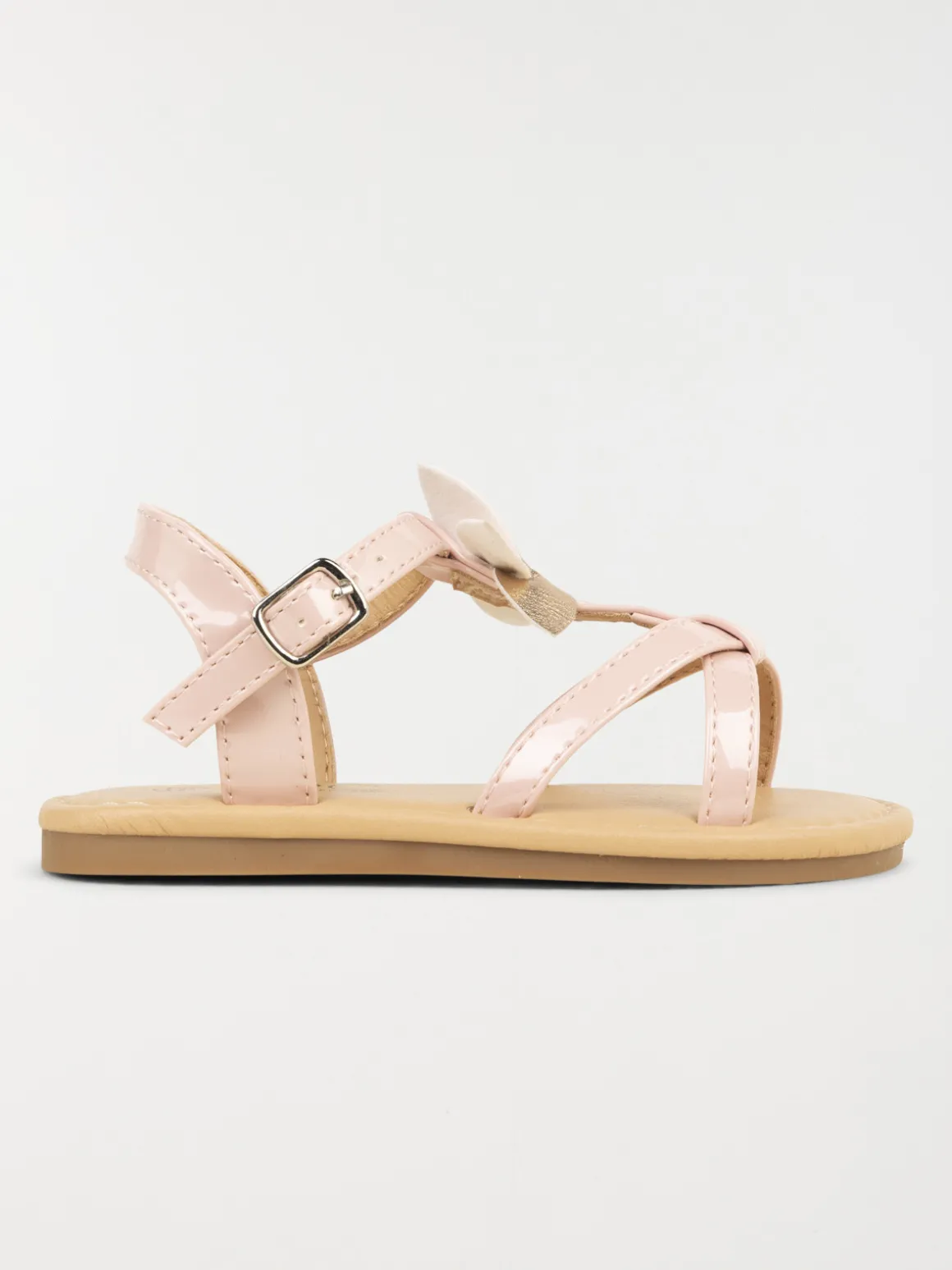 Sandales roses plates fille (24-30)