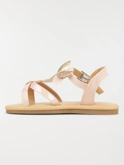 Sandales roses plates fille (24-30)