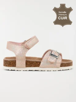 Sandales roses scratch fille (24-30)