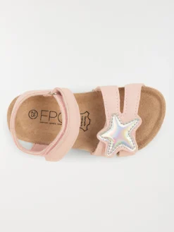 Sandales roses étoile fille (24-30)