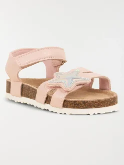 Sandales roses étoile fille (24-30)