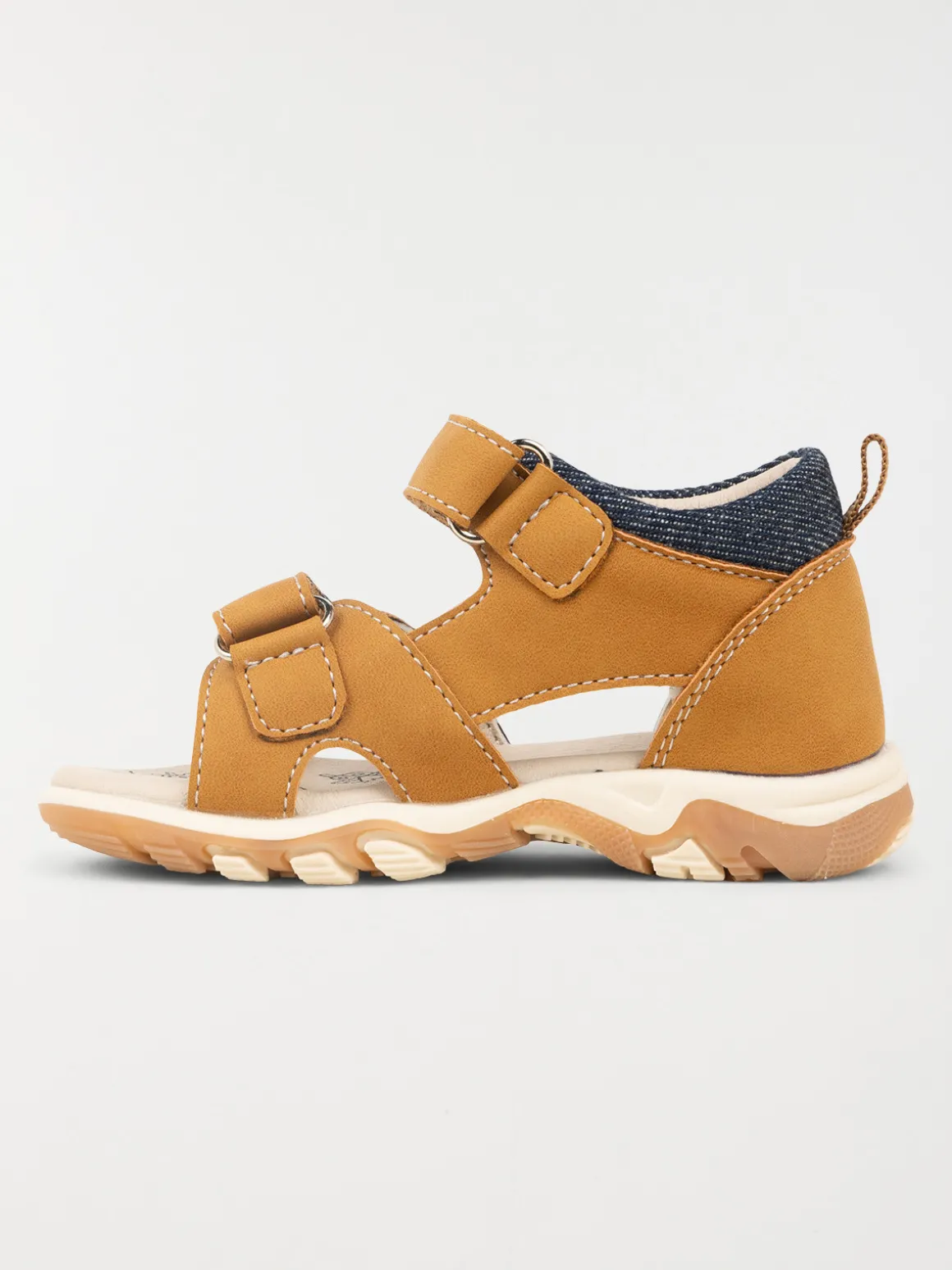 Sandales scratchs camel garçon (19-23)