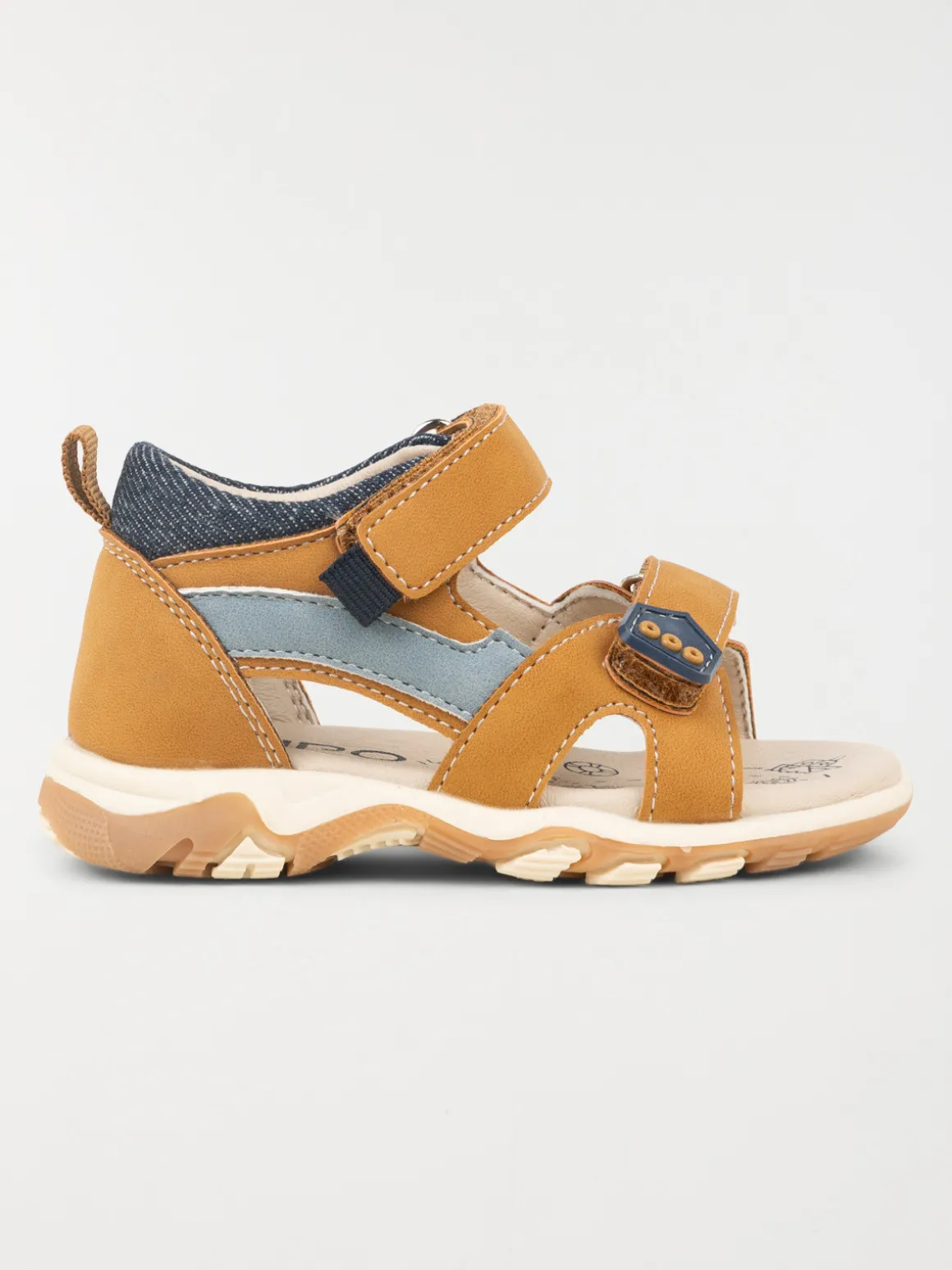 Sandales scratchs camel garçon (19-23)